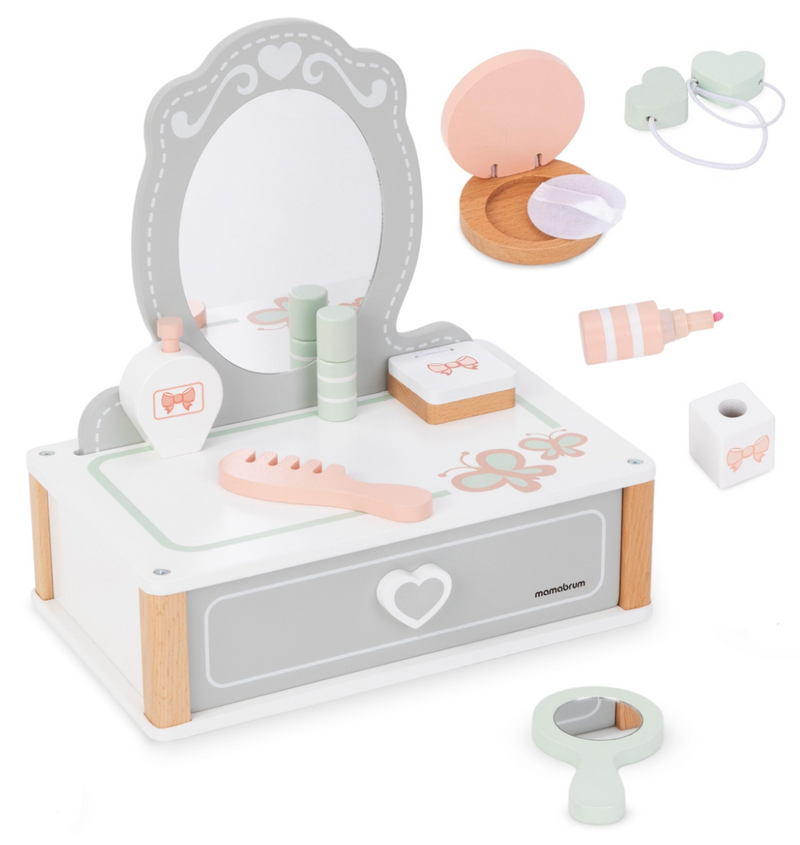 Um conjunto de brinquedos de madeira - um entrelaçado colorido, uma pirâmide de focas, um classificador de ursinhos de pelúcia